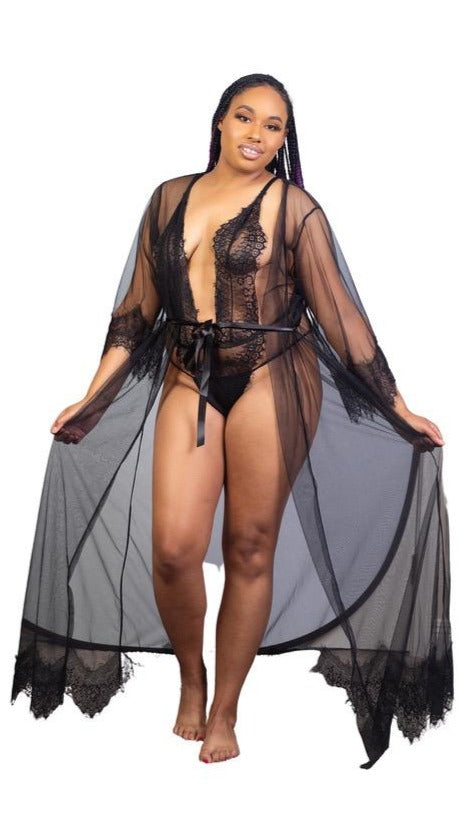 Black Romance Robe