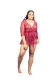 Passion Leopard Lace Robe