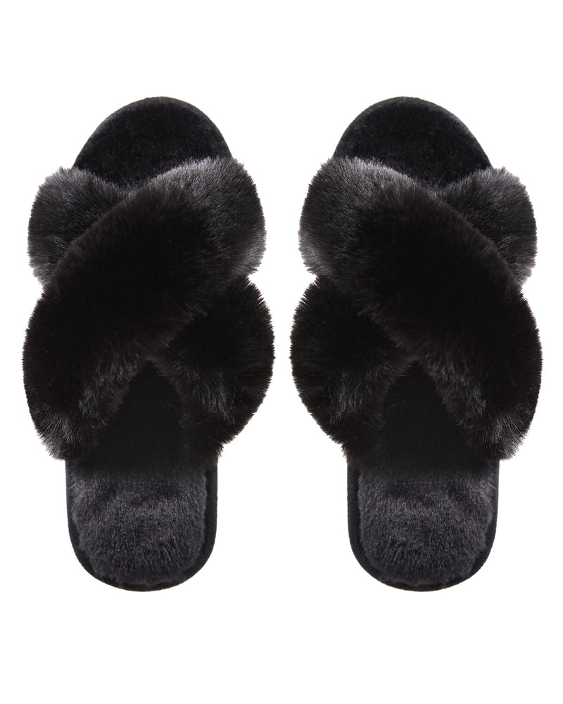 Luxe Fur Plush Slippers