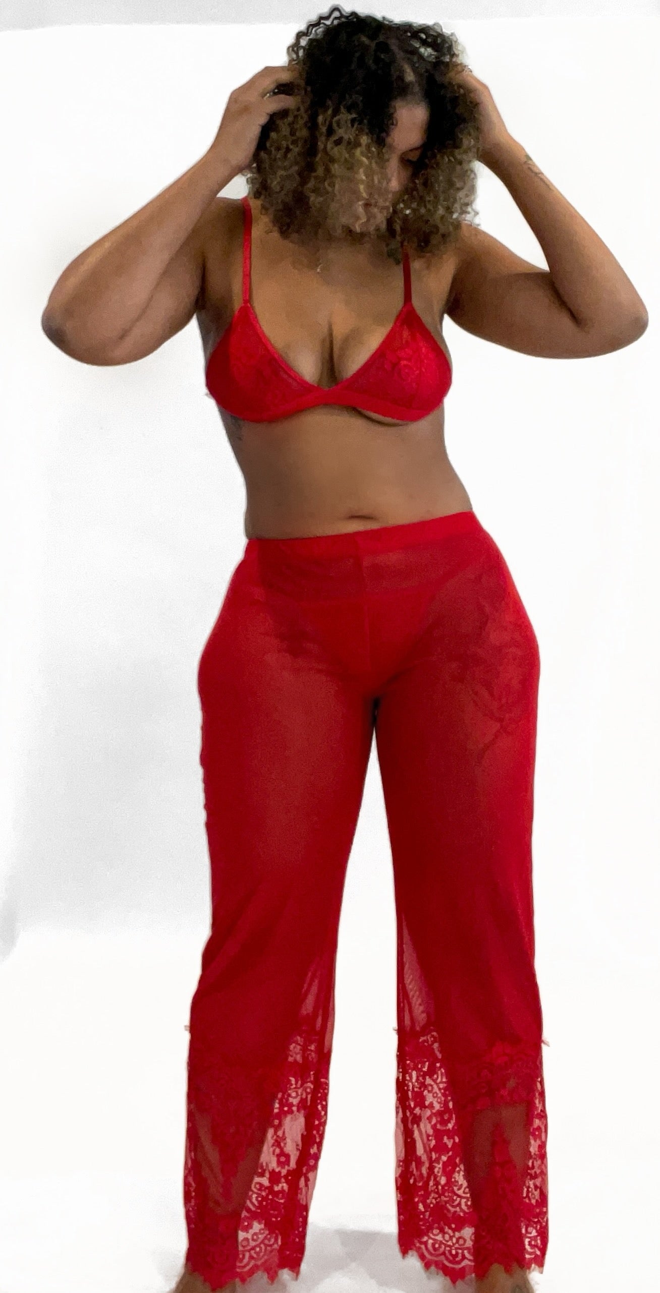 Seduction Lace Bra and Pant Set