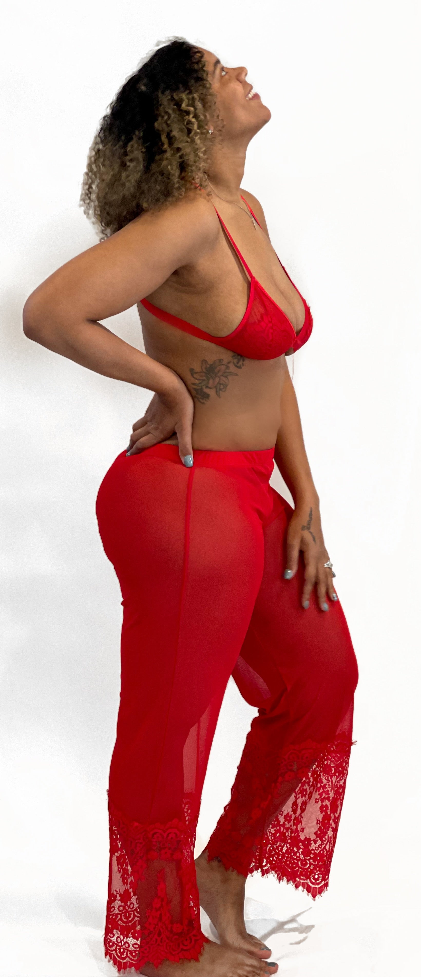 Seduction Lace Bra and Pant Set