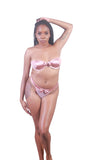 Pink Lady Satin Two Piece